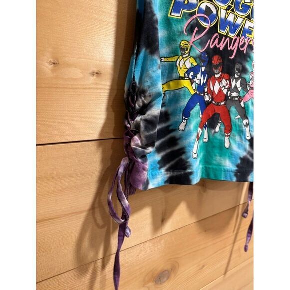 Power Rangers Tie Dye Cropped Tank Women's Small - Picture 2 of 6